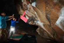 Bouldering in Hueco Tanks on 12/15/2019 with Blue Lizard Climbing and Yoga

Filename: SRM_20191215_1101070.jpg
Aperture: f/8.0
Shutter Speed: 1/250
Body: Canon EOS-1D Mark II
Lens: Canon EF 16-35mm f/2.8 L