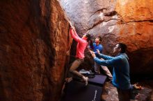 Bouldering in Hueco Tanks on 12/15/2019 with Blue Lizard Climbing and Yoga

Filename: SRM_20191215_1126040.jpg
Aperture: f/3.2
Shutter Speed: 1/250
Body: Canon EOS-1D Mark II
Lens: Canon EF 16-35mm f/2.8 L