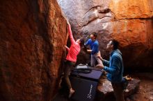 Bouldering in Hueco Tanks on 12/15/2019 with Blue Lizard Climbing and Yoga

Filename: SRM_20191215_1126410.jpg
Aperture: f/3.2
Shutter Speed: 1/250
Body: Canon EOS-1D Mark II
Lens: Canon EF 16-35mm f/2.8 L