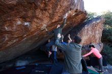 Bouldering in Hueco Tanks on 12/15/2019 with Blue Lizard Climbing and Yoga

Filename: SRM_20191215_1128271.jpg
Aperture: f/7.1
Shutter Speed: 1/250
Body: Canon EOS-1D Mark II
Lens: Canon EF 16-35mm f/2.8 L