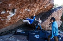 Bouldering in Hueco Tanks on 12/15/2019 with Blue Lizard Climbing and Yoga

Filename: SRM_20191215_1133160.jpg
Aperture: f/4.5
Shutter Speed: 1/250
Body: Canon EOS-1D Mark II
Lens: Canon EF 16-35mm f/2.8 L