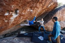 Bouldering in Hueco Tanks on 12/15/2019 with Blue Lizard Climbing and Yoga

Filename: SRM_20191215_1136030.jpg
Aperture: f/4.5
Shutter Speed: 1/250
Body: Canon EOS-1D Mark II
Lens: Canon EF 16-35mm f/2.8 L