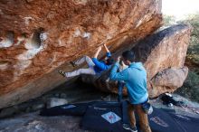 Bouldering in Hueco Tanks on 12/15/2019 with Blue Lizard Climbing and Yoga

Filename: SRM_20191215_1136520.jpg
Aperture: f/4.5
Shutter Speed: 1/250
Body: Canon EOS-1D Mark II
Lens: Canon EF 16-35mm f/2.8 L