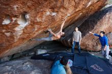 Bouldering in Hueco Tanks on 12/15/2019 with Blue Lizard Climbing and Yoga

Filename: SRM_20191215_1137360.jpg
Aperture: f/4.5
Shutter Speed: 1/250
Body: Canon EOS-1D Mark II
Lens: Canon EF 16-35mm f/2.8 L