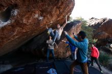 Bouldering in Hueco Tanks on 12/15/2019 with Blue Lizard Climbing and Yoga

Filename: SRM_20191215_1137480.jpg
Aperture: f/6.3
Shutter Speed: 1/250
Body: Canon EOS-1D Mark II
Lens: Canon EF 16-35mm f/2.8 L