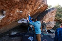 Bouldering in Hueco Tanks on 12/15/2019 with Blue Lizard Climbing and Yoga

Filename: SRM_20191215_1144540.jpg
Aperture: f/5.0
Shutter Speed: 1/250
Body: Canon EOS-1D Mark II
Lens: Canon EF 16-35mm f/2.8 L