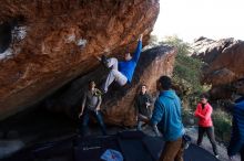 Bouldering in Hueco Tanks on 12/15/2019 with Blue Lizard Climbing and Yoga

Filename: SRM_20191215_1144590.jpg
Aperture: f/6.3
Shutter Speed: 1/250
Body: Canon EOS-1D Mark II
Lens: Canon EF 16-35mm f/2.8 L
