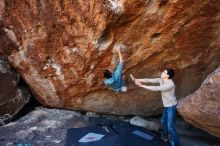 Bouldering in Hueco Tanks on 12/15/2019 with Blue Lizard Climbing and Yoga

Filename: SRM_20191215_1146240.jpg
Aperture: f/4.5
Shutter Speed: 1/250
Body: Canon EOS-1D Mark II
Lens: Canon EF 16-35mm f/2.8 L