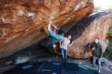 Bouldering in Hueco Tanks on 12/15/2019 with Blue Lizard Climbing and Yoga

Filename: SRM_20191215_1146300.jpg
Aperture: f/4.5
Shutter Speed: 1/250
Body: Canon EOS-1D Mark II
Lens: Canon EF 16-35mm f/2.8 L