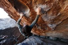 Bouldering in Hueco Tanks on 12/15/2019 with Blue Lizard Climbing and Yoga

Filename: SRM_20191215_1151470.jpg
Aperture: f/4.0
Shutter Speed: 1/250
Body: Canon EOS-1D Mark II
Lens: Canon EF 16-35mm f/2.8 L