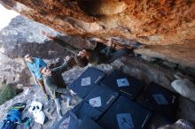 Bouldering in Hueco Tanks on 12/15/2019 with Blue Lizard Climbing and Yoga

Filename: SRM_20191215_1155120.jpg
Aperture: f/4.0
Shutter Speed: 1/250
Body: Canon EOS-1D Mark II
Lens: Canon EF 16-35mm f/2.8 L