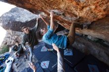 Bouldering in Hueco Tanks on 12/15/2019 with Blue Lizard Climbing and Yoga

Filename: SRM_20191215_1157540.jpg
Aperture: f/4.0
Shutter Speed: 1/250
Body: Canon EOS-1D Mark II
Lens: Canon EF 16-35mm f/2.8 L