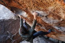Bouldering in Hueco Tanks on 12/15/2019 with Blue Lizard Climbing and Yoga

Filename: SRM_20191215_1200440.jpg
Aperture: f/4.0
Shutter Speed: 1/250
Body: Canon EOS-1D Mark II
Lens: Canon EF 16-35mm f/2.8 L