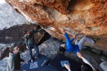 Bouldering in Hueco Tanks on 12/15/2019 with Blue Lizard Climbing and Yoga

Filename: SRM_20191215_1207061.jpg
Aperture: f/5.0
Shutter Speed: 1/250
Body: Canon EOS-1D Mark II
Lens: Canon EF 16-35mm f/2.8 L