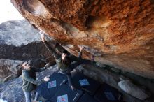 Bouldering in Hueco Tanks on 12/15/2019 with Blue Lizard Climbing and Yoga

Filename: SRM_20191215_1208220.jpg
Aperture: f/5.0
Shutter Speed: 1/250
Body: Canon EOS-1D Mark II
Lens: Canon EF 16-35mm f/2.8 L