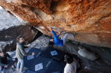 Bouldering in Hueco Tanks on 12/15/2019 with Blue Lizard Climbing and Yoga

Filename: SRM_20191215_1209020.jpg
Aperture: f/5.0
Shutter Speed: 1/250
Body: Canon EOS-1D Mark II
Lens: Canon EF 16-35mm f/2.8 L