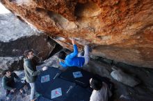 Bouldering in Hueco Tanks on 12/15/2019 with Blue Lizard Climbing and Yoga

Filename: SRM_20191215_1209090.jpg
Aperture: f/5.0
Shutter Speed: 1/250
Body: Canon EOS-1D Mark II
Lens: Canon EF 16-35mm f/2.8 L