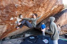 Bouldering in Hueco Tanks on 12/15/2019 with Blue Lizard Climbing and Yoga

Filename: SRM_20191215_1214390.jpg
Aperture: f/4.5
Shutter Speed: 1/250
Body: Canon EOS-1D Mark II
Lens: Canon EF 16-35mm f/2.8 L