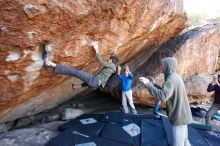 Bouldering in Hueco Tanks on 12/15/2019 with Blue Lizard Climbing and Yoga

Filename: SRM_20191215_1214470.jpg
Aperture: f/4.5
Shutter Speed: 1/250
Body: Canon EOS-1D Mark II
Lens: Canon EF 16-35mm f/2.8 L