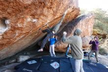 Bouldering in Hueco Tanks on 12/15/2019 with Blue Lizard Climbing and Yoga

Filename: SRM_20191215_1214540.jpg
Aperture: f/4.5
Shutter Speed: 1/250
Body: Canon EOS-1D Mark II
Lens: Canon EF 16-35mm f/2.8 L