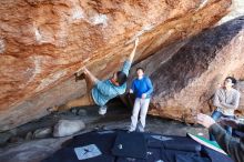 Bouldering in Hueco Tanks on 12/15/2019 with Blue Lizard Climbing and Yoga

Filename: SRM_20191215_1218010.jpg
Aperture: f/4.5
Shutter Speed: 1/250
Body: Canon EOS-1D Mark II
Lens: Canon EF 16-35mm f/2.8 L