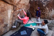 Bouldering in Hueco Tanks on 12/15/2019 with Blue Lizard Climbing and Yoga

Filename: SRM_20191215_1221230.jpg
Aperture: f/4.5
Shutter Speed: 1/200
Body: Canon EOS-1D Mark II
Lens: Canon EF 16-35mm f/2.8 L