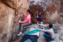 Bouldering in Hueco Tanks on 12/15/2019 with Blue Lizard Climbing and Yoga

Filename: SRM_20191215_1221260.jpg
Aperture: f/4.0
Shutter Speed: 1/200
Body: Canon EOS-1D Mark II
Lens: Canon EF 16-35mm f/2.8 L