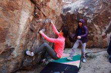 Bouldering in Hueco Tanks on 12/15/2019 with Blue Lizard Climbing and Yoga

Filename: SRM_20191215_1222110.jpg
Aperture: f/4.5
Shutter Speed: 1/200
Body: Canon EOS-1D Mark II
Lens: Canon EF 16-35mm f/2.8 L