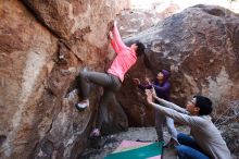 Bouldering in Hueco Tanks on 12/15/2019 with Blue Lizard Climbing and Yoga

Filename: SRM_20191215_1222180.jpg
Aperture: f/4.5
Shutter Speed: 1/200
Body: Canon EOS-1D Mark II
Lens: Canon EF 16-35mm f/2.8 L