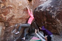 Bouldering in Hueco Tanks on 12/15/2019 with Blue Lizard Climbing and Yoga

Filename: SRM_20191215_1222211.jpg
Aperture: f/5.0
Shutter Speed: 1/200
Body: Canon EOS-1D Mark II
Lens: Canon EF 16-35mm f/2.8 L