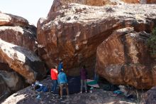 Bouldering in Hueco Tanks on 12/15/2019 with Blue Lizard Climbing and Yoga

Filename: SRM_20191215_1231240.jpg
Aperture: f/6.3
Shutter Speed: 1/320
Body: Canon EOS-1D Mark II
Lens: Canon EF 16-35mm f/2.8 L