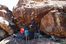 Bouldering in Hueco Tanks on 12/15/2019 with Blue Lizard Climbing and Yoga

Filename: SRM_20191215_1231520.jpg
Aperture: f/6.3
Shutter Speed: 1/320
Body: Canon EOS-1D Mark II
Lens: Canon EF 16-35mm f/2.8 L