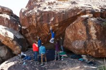 Bouldering in Hueco Tanks on 12/15/2019 with Blue Lizard Climbing and Yoga

Filename: SRM_20191215_1231530.jpg
Aperture: f/6.3
Shutter Speed: 1/320
Body: Canon EOS-1D Mark II
Lens: Canon EF 16-35mm f/2.8 L