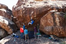 Bouldering in Hueco Tanks on 12/15/2019 with Blue Lizard Climbing and Yoga

Filename: SRM_20191215_1231560.jpg
Aperture: f/5.6
Shutter Speed: 1/320
Body: Canon EOS-1D Mark II
Lens: Canon EF 16-35mm f/2.8 L