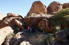 Bouldering in Hueco Tanks on 12/15/2019 with Blue Lizard Climbing and Yoga

Filename: SRM_20191215_1232030.jpg
Aperture: f/8.0
Shutter Speed: 1/320
Body: Canon EOS-1D Mark II
Lens: Canon EF 16-35mm f/2.8 L