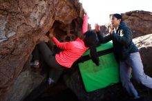 Bouldering in Hueco Tanks on 12/15/2019 with Blue Lizard Climbing and Yoga

Filename: SRM_20191215_1237501.jpg
Aperture: f/7.1
Shutter Speed: 1/250
Body: Canon EOS-1D Mark II
Lens: Canon EF 16-35mm f/2.8 L