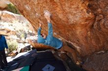 Bouldering in Hueco Tanks on 12/15/2019 with Blue Lizard Climbing and Yoga

Filename: SRM_20191215_1337210.jpg
Aperture: f/5.0
Shutter Speed: 1/250
Body: Canon EOS-1D Mark II
Lens: Canon EF 16-35mm f/2.8 L