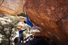 Bouldering in Hueco Tanks on 12/15/2019 with Blue Lizard Climbing and Yoga

Filename: SRM_20191215_1343181.jpg
Aperture: f/7.1
Shutter Speed: 1/250
Body: Canon EOS-1D Mark II
Lens: Canon EF 16-35mm f/2.8 L