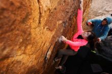 Bouldering in Hueco Tanks on 12/15/2019 with Blue Lizard Climbing and Yoga

Filename: SRM_20191215_1417160.jpg
Aperture: f/3.2
Shutter Speed: 1/250
Body: Canon EOS-1D Mark II
Lens: Canon EF 16-35mm f/2.8 L