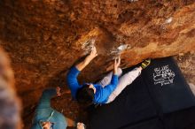 Bouldering in Hueco Tanks on 12/15/2019 with Blue Lizard Climbing and Yoga

Filename: SRM_20191215_1418360.jpg
Aperture: f/2.8
Shutter Speed: 1/125
Body: Canon EOS-1D Mark II
Lens: Canon EF 16-35mm f/2.8 L