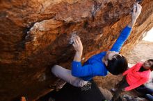 Bouldering in Hueco Tanks on 12/15/2019 with Blue Lizard Climbing and Yoga

Filename: SRM_20191215_1419180.jpg
Aperture: f/2.8
Shutter Speed: 1/250
Body: Canon EOS-1D Mark II
Lens: Canon EF 16-35mm f/2.8 L
