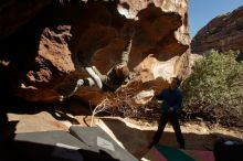 Bouldering in Hueco Tanks on 12/15/2019 with Blue Lizard Climbing and Yoga

Filename: SRM_20191215_1428360.jpg
Aperture: f/10.0
Shutter Speed: 1/320
Body: Canon EOS-1D Mark II
Lens: Canon EF 16-35mm f/2.8 L