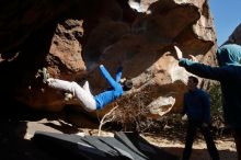 Bouldering in Hueco Tanks on 12/15/2019 with Blue Lizard Climbing and Yoga

Filename: SRM_20191215_1433410.jpg
Aperture: f/6.3
Shutter Speed: 1/400
Body: Canon EOS-1D Mark II
Lens: Canon EF 16-35mm f/2.8 L