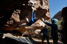Bouldering in Hueco Tanks on 12/15/2019 with Blue Lizard Climbing and Yoga

Filename: SRM_20191215_1433490.jpg
Aperture: f/6.3
Shutter Speed: 1/400
Body: Canon EOS-1D Mark II
Lens: Canon EF 16-35mm f/2.8 L