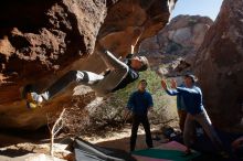 Bouldering in Hueco Tanks on 12/15/2019 with Blue Lizard Climbing and Yoga

Filename: SRM_20191215_1435590.jpg
Aperture: f/5.0
Shutter Speed: 1/400
Body: Canon EOS-1D Mark II
Lens: Canon EF 16-35mm f/2.8 L
