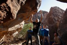 Bouldering in Hueco Tanks on 12/15/2019 with Blue Lizard Climbing and Yoga

Filename: SRM_20191215_1436091.jpg
Aperture: f/4.0
Shutter Speed: 1/400
Body: Canon EOS-1D Mark II
Lens: Canon EF 16-35mm f/2.8 L