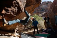Bouldering in Hueco Tanks on 12/15/2019 with Blue Lizard Climbing and Yoga

Filename: SRM_20191215_1436530.jpg
Aperture: f/4.5
Shutter Speed: 1/400
Body: Canon EOS-1D Mark II
Lens: Canon EF 16-35mm f/2.8 L