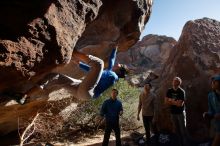 Bouldering in Hueco Tanks on 12/15/2019 with Blue Lizard Climbing and Yoga

Filename: SRM_20191215_1437240.jpg
Aperture: f/5.0
Shutter Speed: 1/400
Body: Canon EOS-1D Mark II
Lens: Canon EF 16-35mm f/2.8 L
