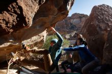 Bouldering in Hueco Tanks on 12/15/2019 with Blue Lizard Climbing and Yoga

Filename: SRM_20191215_1439330.jpg
Aperture: f/5.0
Shutter Speed: 1/400
Body: Canon EOS-1D Mark II
Lens: Canon EF 16-35mm f/2.8 L