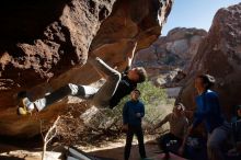 Bouldering in Hueco Tanks on 12/15/2019 with Blue Lizard Climbing and Yoga

Filename: SRM_20191215_1439560.jpg
Aperture: f/4.5
Shutter Speed: 1/400
Body: Canon EOS-1D Mark II
Lens: Canon EF 16-35mm f/2.8 L